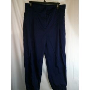 Marella Cropped Pants High Waist Trousers Casual‎ Blue Size 10